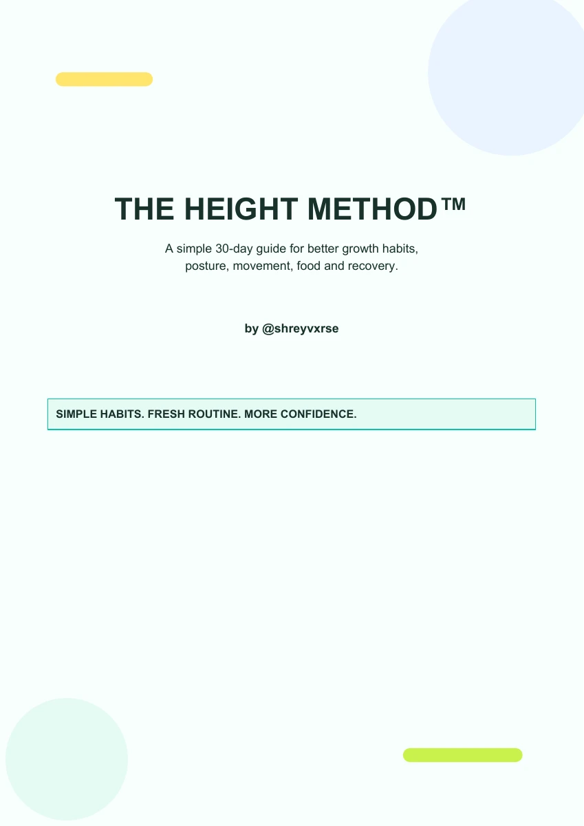 Actual cover of The Height Method ebook by Shreyash