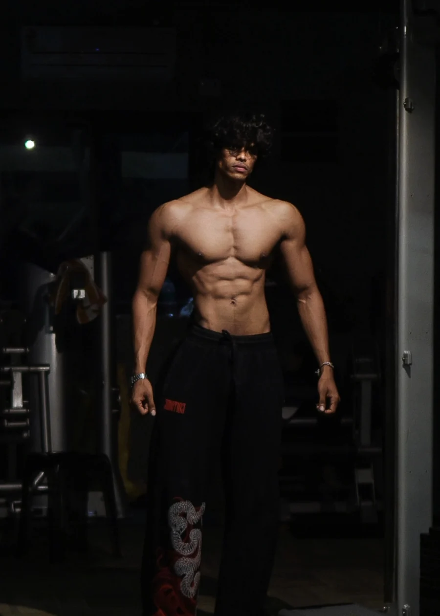 Shreyash standing in a gym